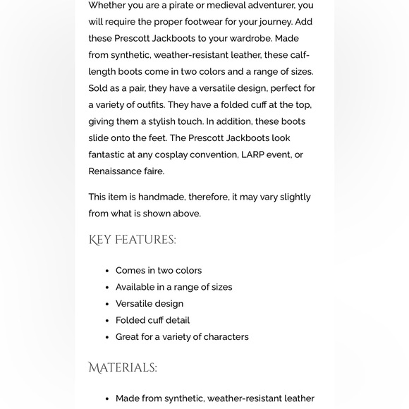 Brown Knee-high Folded “Jack Boots” Synthetic Leather, Mens 9/42 - Picture 4 of 13